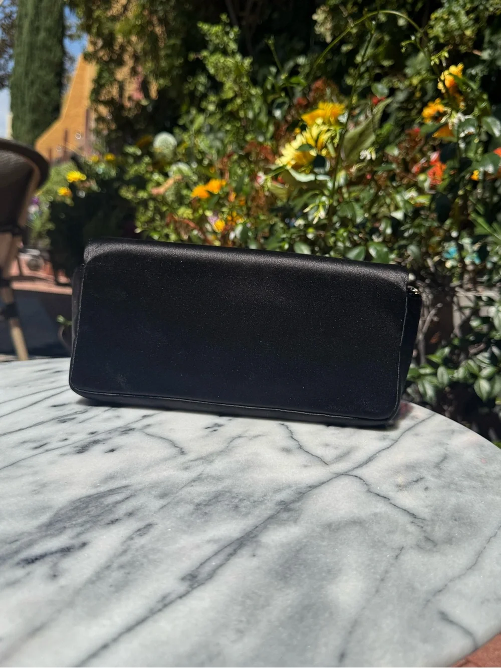 NWT Chanel Pearl, Feathers and Jewel Embellished Black Satin Evening Clutch
